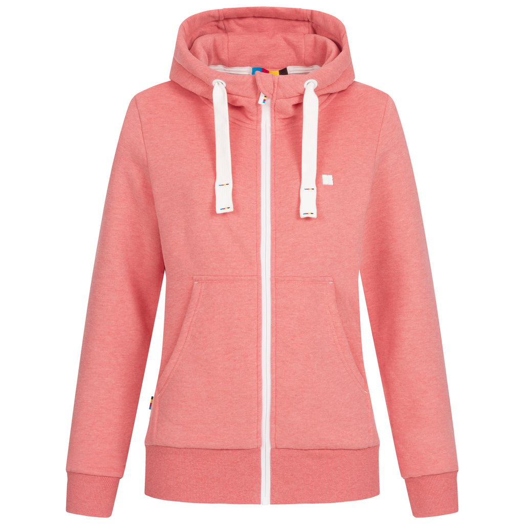 DEPROC FINJA II Sweatjacke in rosa, Vorderansicht