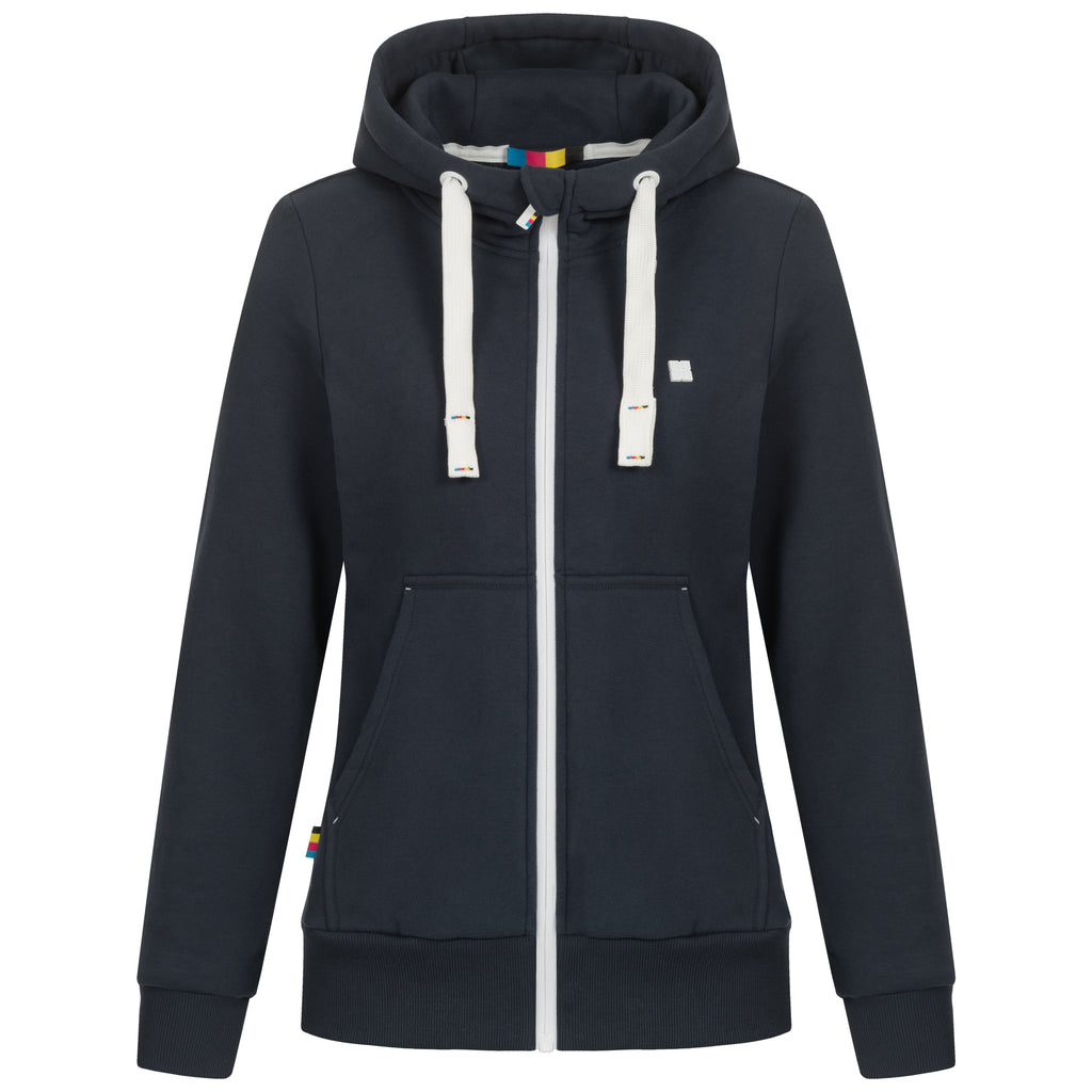 DEPROC FINJA II Sweatjacke in navy, Vorderansicht