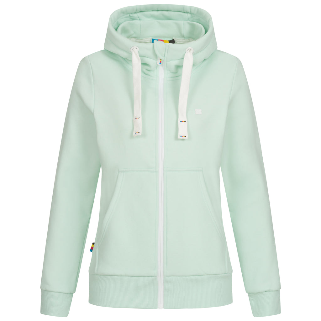 DEPROC FINJA II Sweatjacke in hellgrün, Vorderansicht