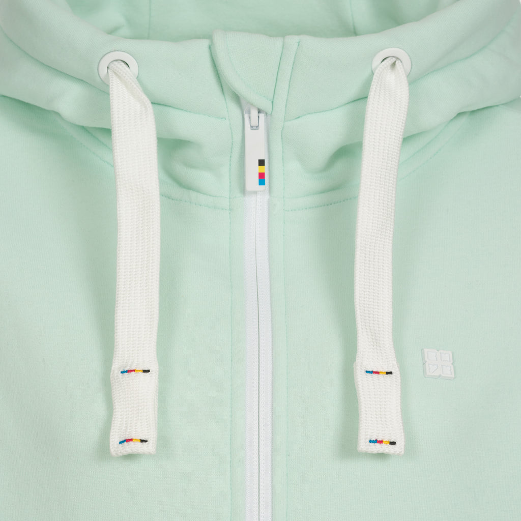 DEPROC FINJA II Sweatjacke in hellgrün, Kapuzendetail