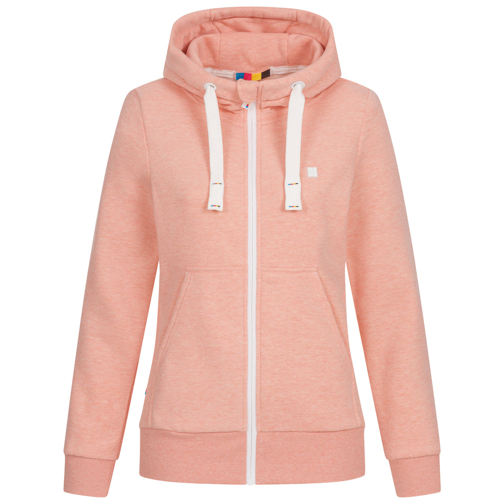 DEPROC FINJA II Sweatjacke in orange, Vorderansicht