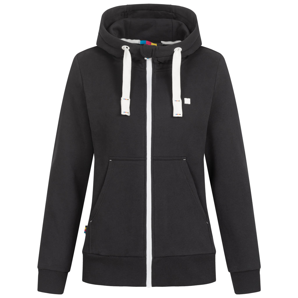 DEPROC FINJA II Sweatjacke in schwarz, Vorderansicht