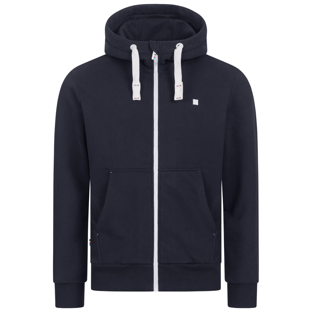 FINN II MEN Kapuzensweatjacke in navy, Vorderansicht