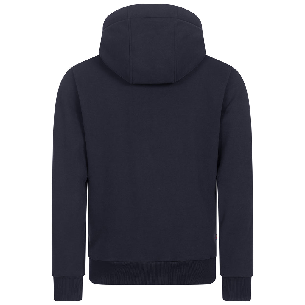 FINN II MEN Kapuzensweatjacke in navy, Rückenansicht