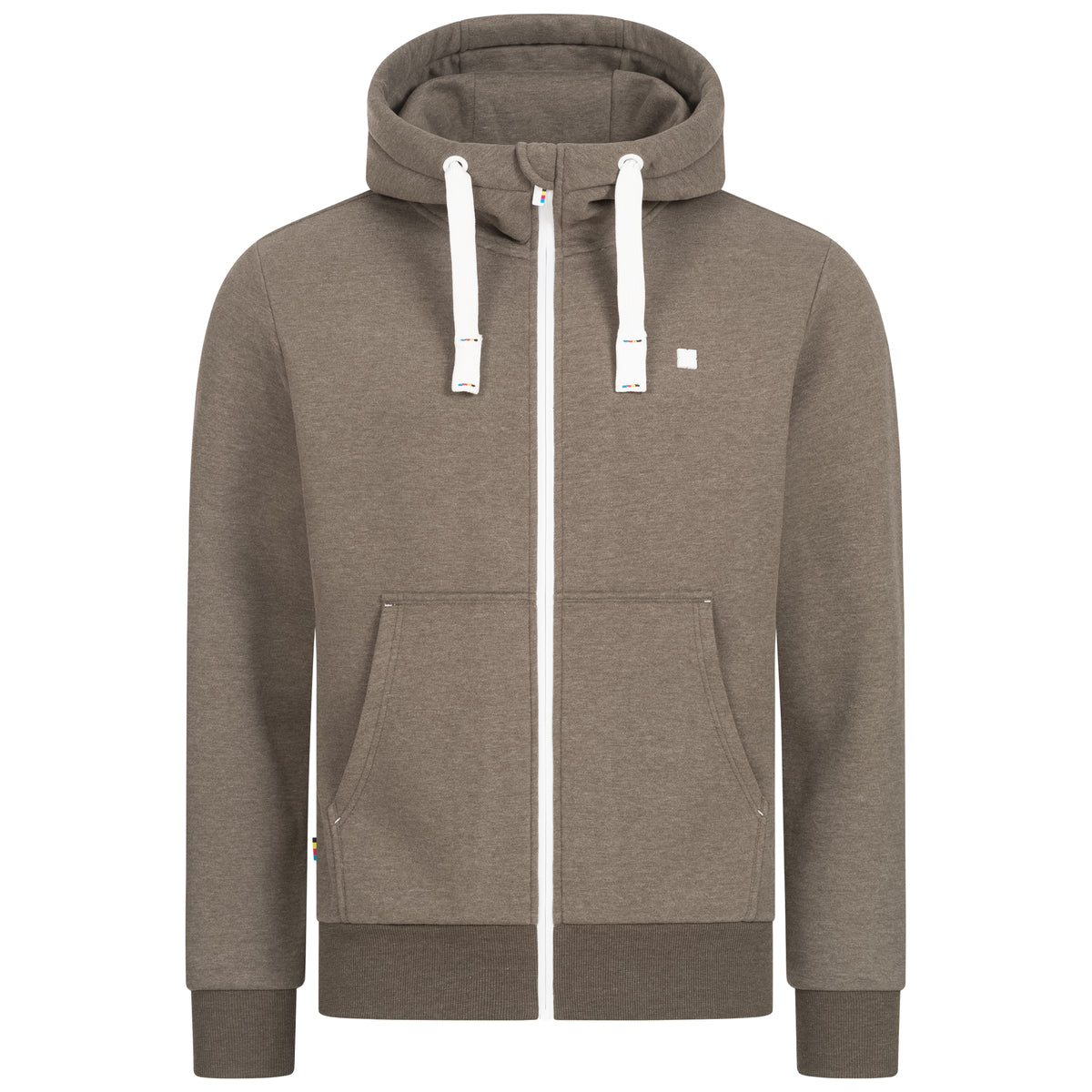 FINN II MEN Kapuzensweatjacke in braun, Vorderansicht