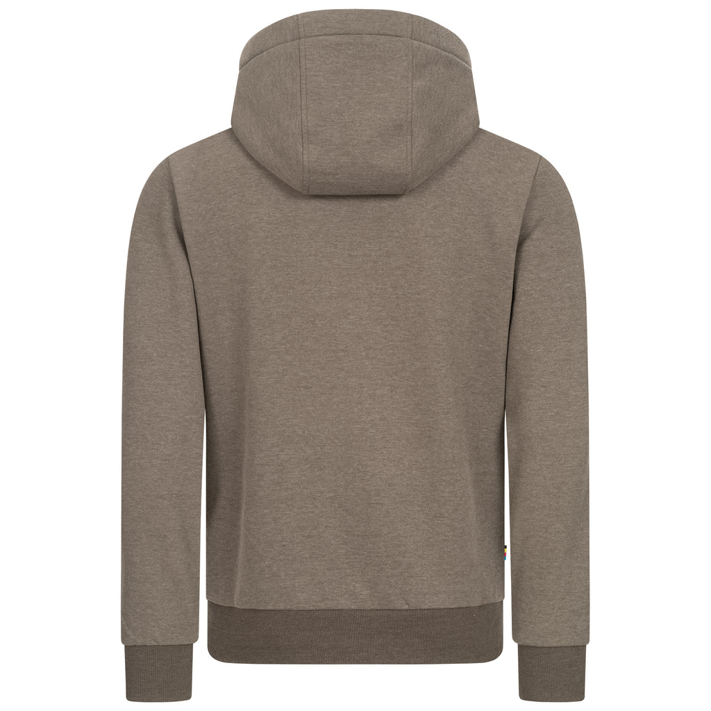 FINN II MEN Kapuzensweatjacke in braun, Rückenansicht