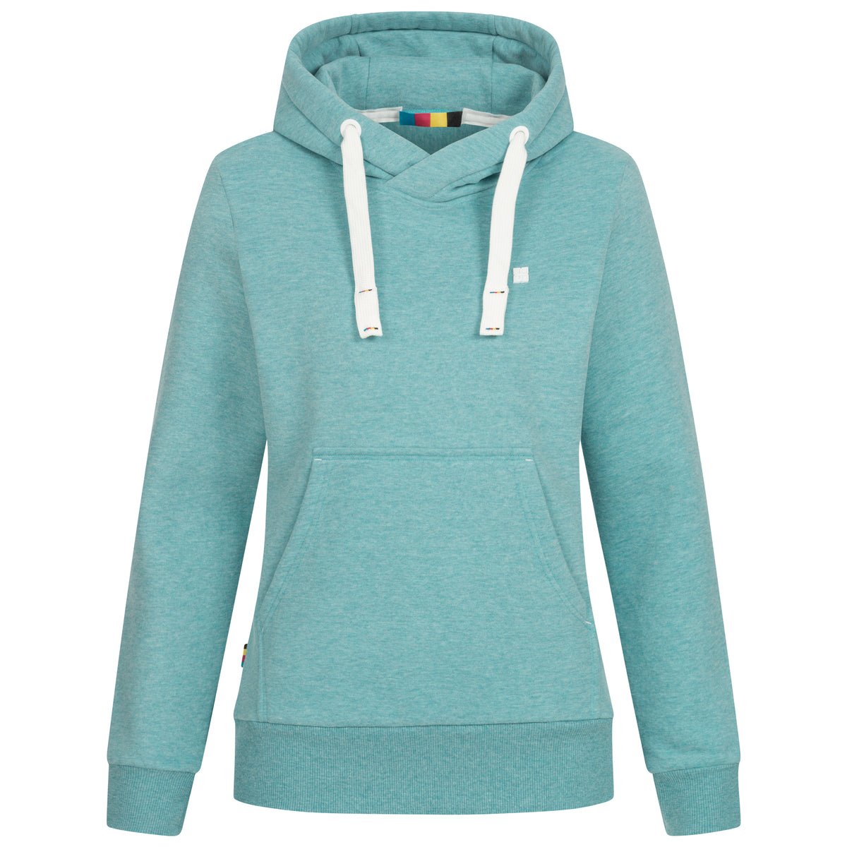 DEPROC HILDA II WOMEN Kapuzensweatshirt in türkis, Vorderansicht