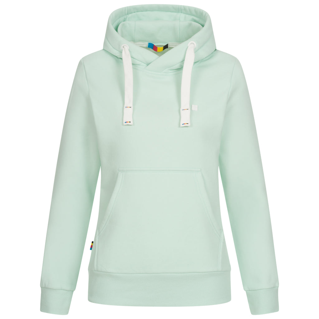 DEPROC HILDA II WOMEN Kapuzensweatshirt in hellgrün, Vorderansicht
