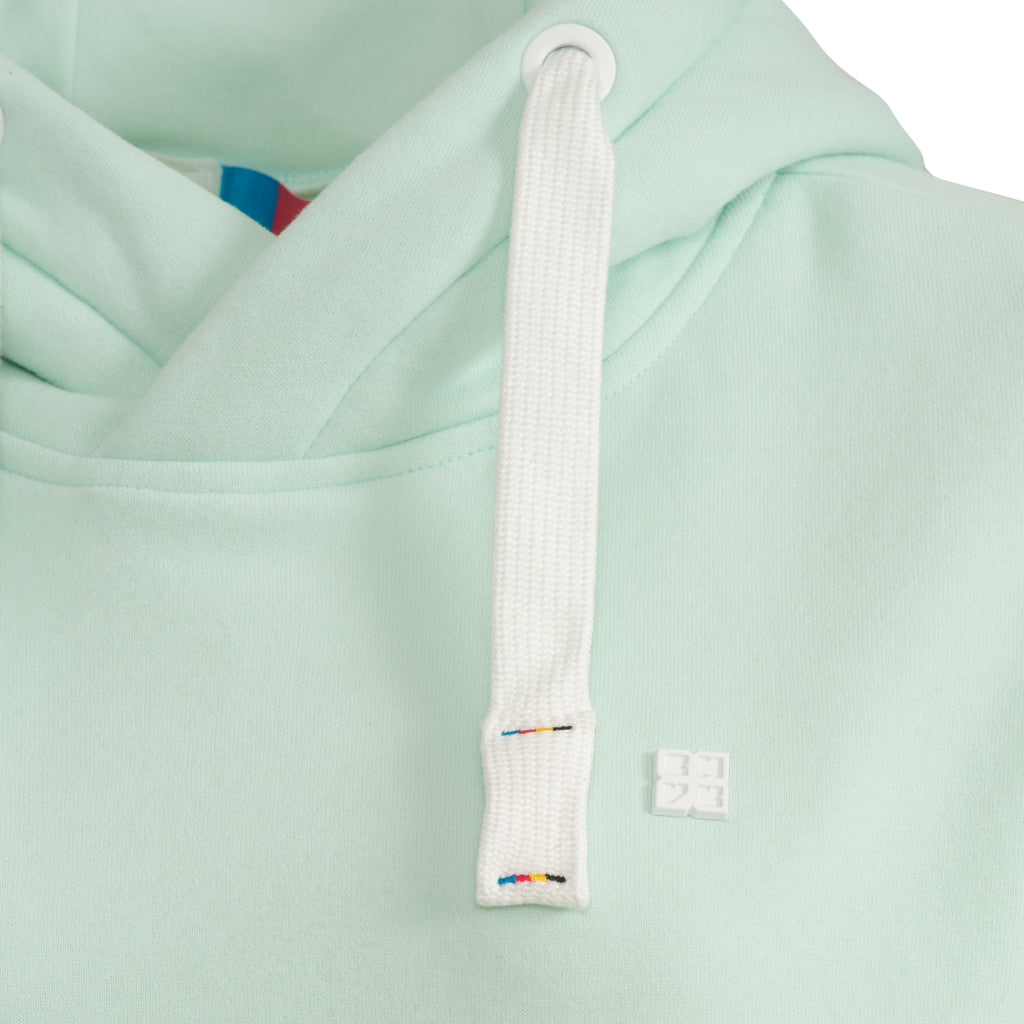 DEPROC HILDA II WOMEN Kapuzensweatshirt in hellgrün, Kapuzendetail