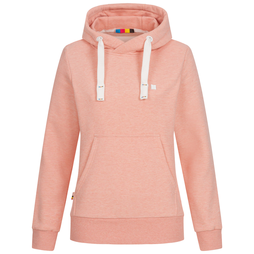 DEPROC HILDA II WOMEN Kapuzensweatshirt in orange, Vorderansicht