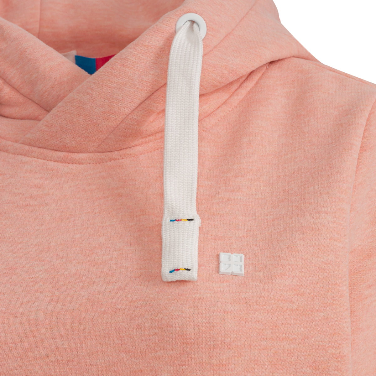DEPROC HILDA II WOMEN Kapuzensweatshirt in orange, Kapuzendetail