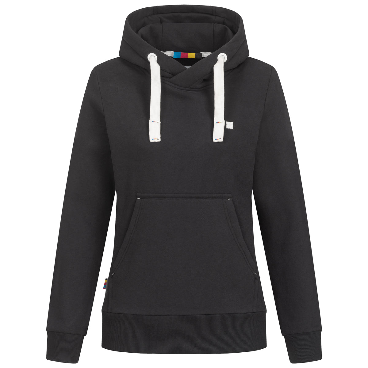 DEPROC HILDA II WOMEN Kapuzensweatshirt in schwarz, Vorderansicht