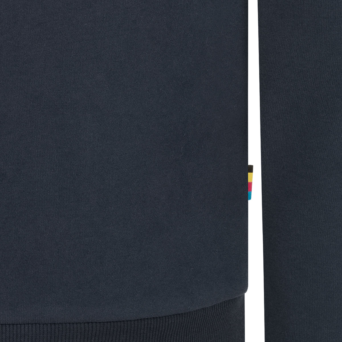 DEPROC LINUS II MEN Kapuzensweatshirt in navy, Seitenlabel im Detail