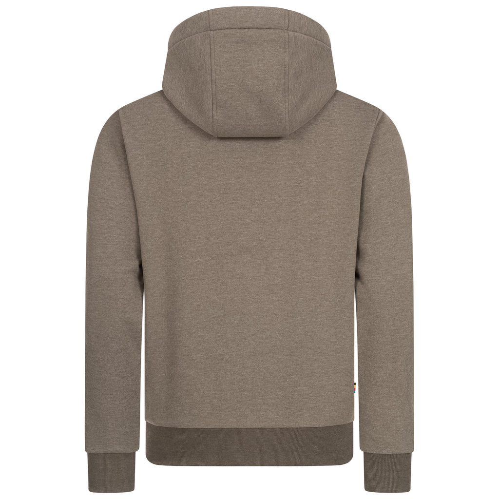 DEPROC LINUS II MEN Kapuzensweatshirt in braun, Rückenansicht