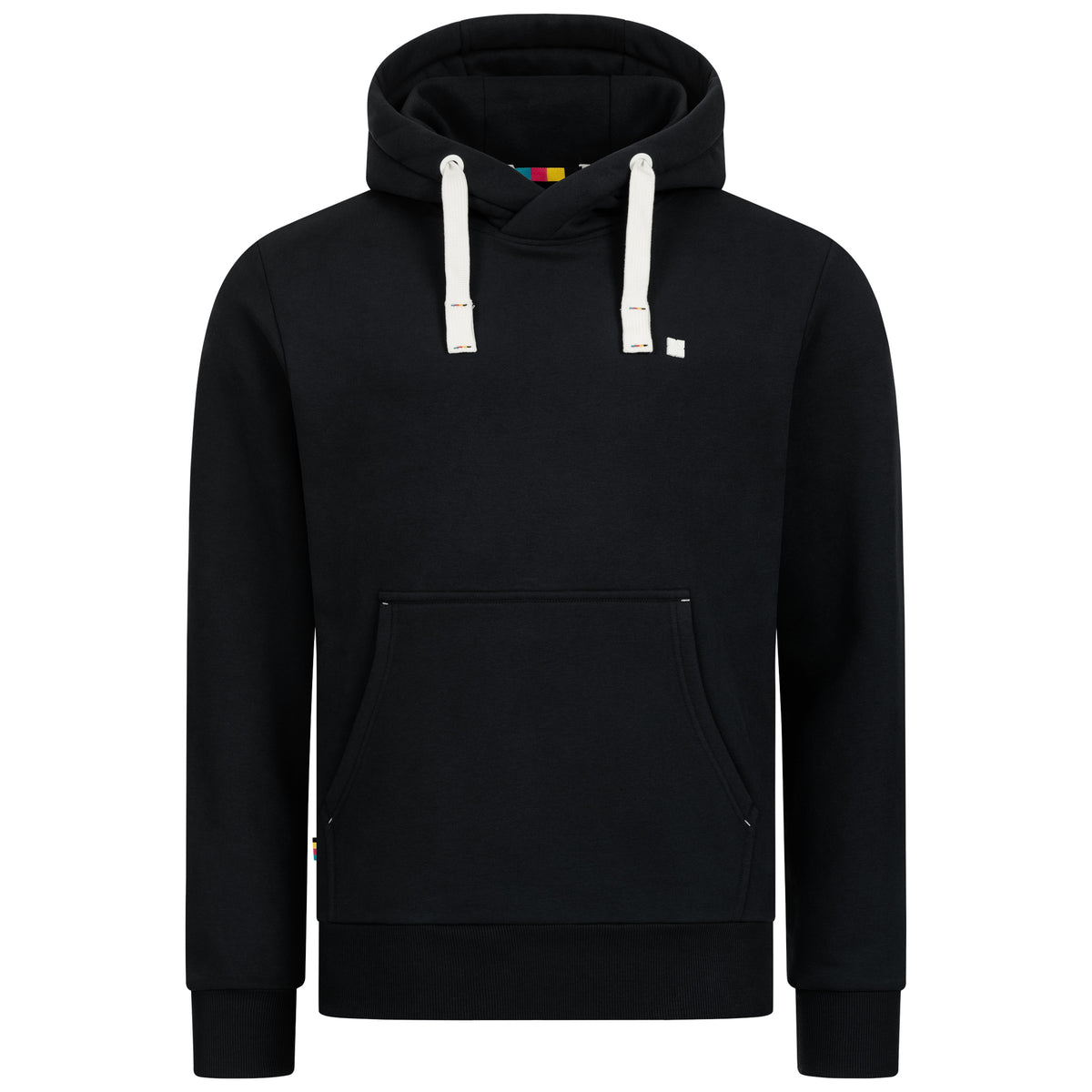LINUS II MEN Kapuzensweatshirt in schwarz, Vorderansicht