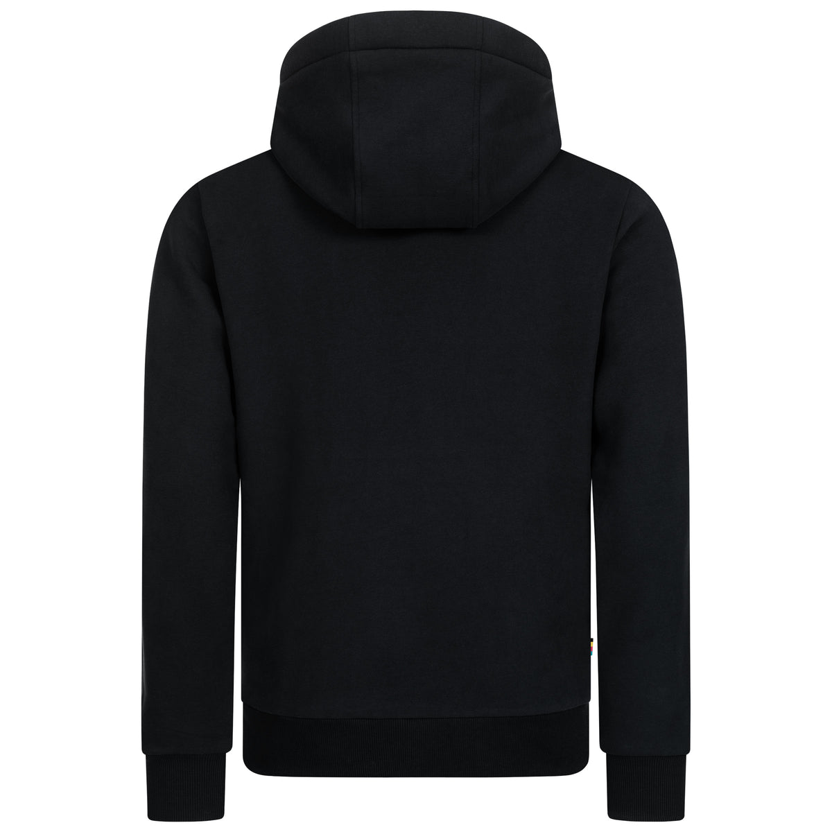 LINUS II MEN Kapuzensweatshirt in schwarz, Rückenansicht
